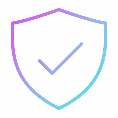 Shield Check, Animated Icon, Gradient