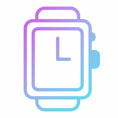 Watch Retro, Animated Icon, Gradient