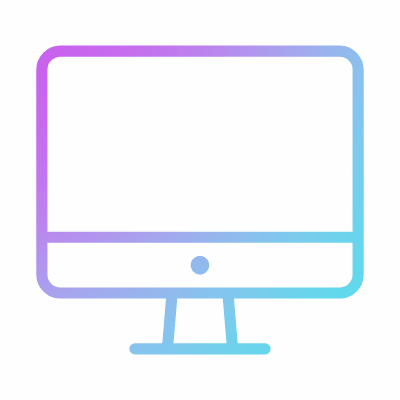 Desktop, Animated Icon, Gradient