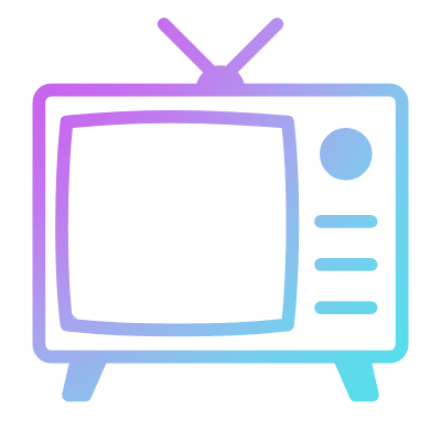 TV, Animated Icon, Gradient