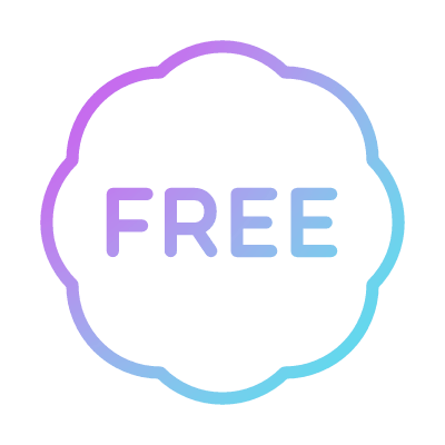 Coupon Free, Animated Icon, Gradient