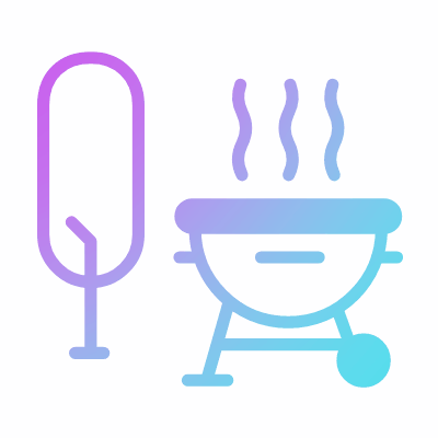 Grill, Animated Icon, Gradient