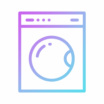 Washing Machine, Animated Icon, Gradient