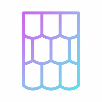 Roof, Animated Icon, Gradient