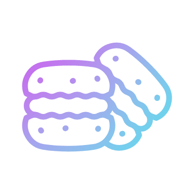 French Macarons, Animated Icon, Gradient