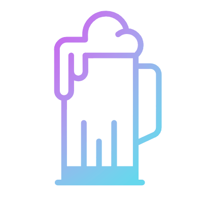 Beer Pint, Animated Icon, Gradient