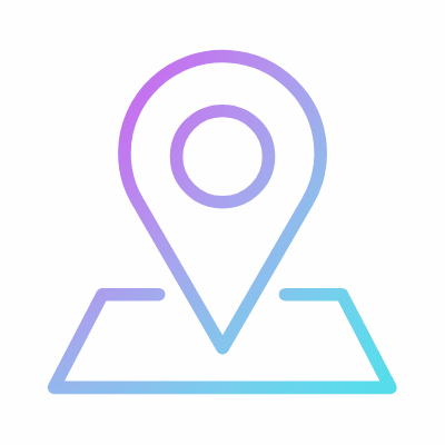 Location Pin, Animated Icon, Gradient