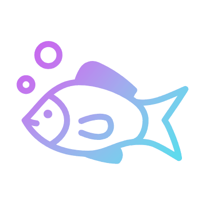 Fish, Animated Icon, Gradient