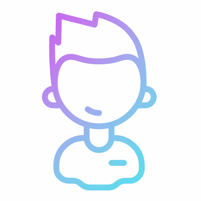 Boy, Animated Icon, Gradient