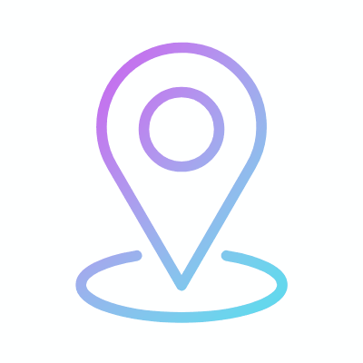 Location Pin, Animated Icon, Gradient