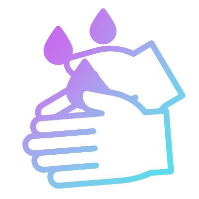 Hand Washing, Animated Icon, Gradient