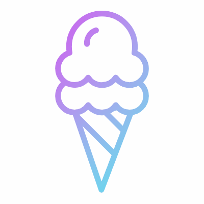 Ice Cream, Animated Icon, Gradient