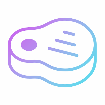 Steak, Animated Icon, Gradient