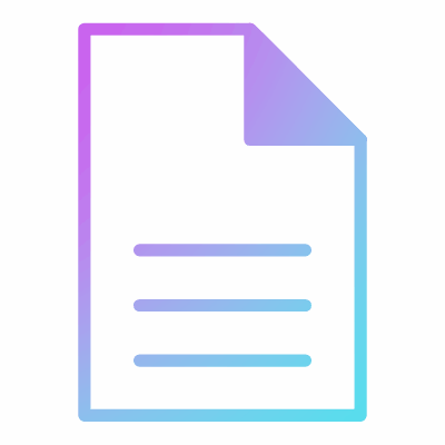 Document, Animated Icon, Gradient