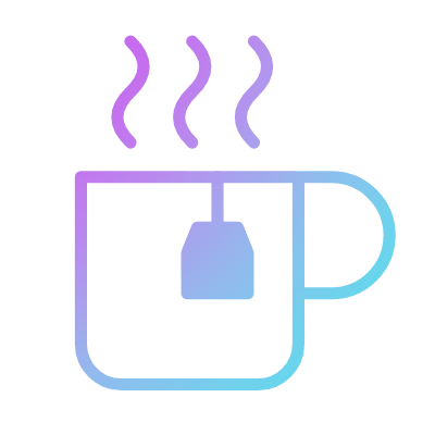 Black Tea, Animated Icon, Gradient