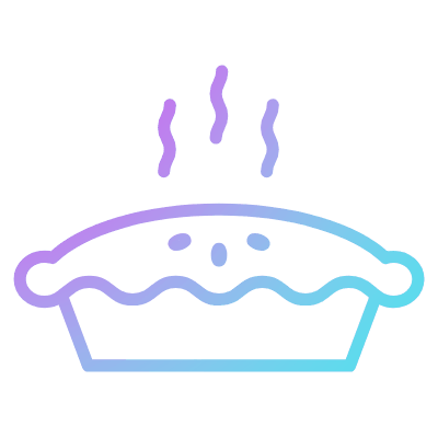 Apple Pie, Animated Icon, Gradient