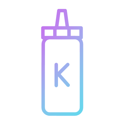 Ketchup, Animated Icon, Gradient