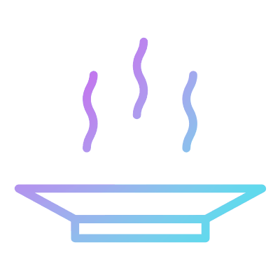 Plate Steam, Animated Icon, Gradient