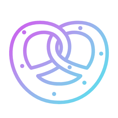 Brezel, Animated Icon, Gradient