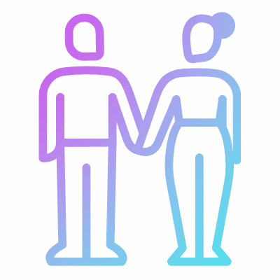 Couple, Animated Icon, Gradient