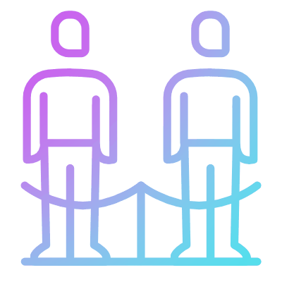People queue, Animated Icon, Gradient