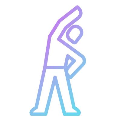 Stretch, Animated Icon, Gradient