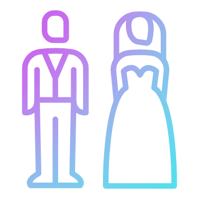 Marriage, Animated Icon, Gradient