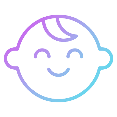 Baby Boy, Animated Icon, Gradient