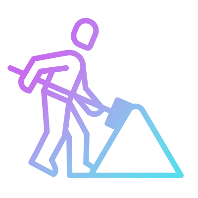 Dig, Animated Icon, Gradient