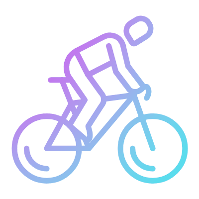 Cycling, Animated Icon, Gradient