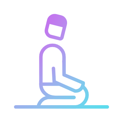 Muslim, Animated Icon, Gradient