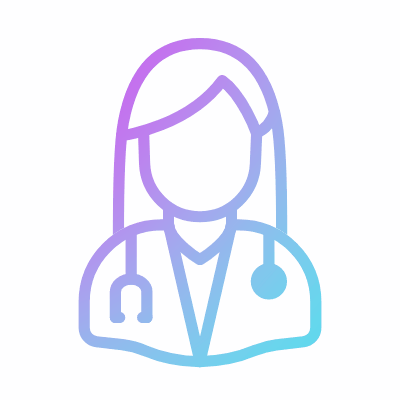 Woman Doctor, Animated Icon, Gradient