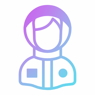 Man Astronaut, Animated Icon, Gradient