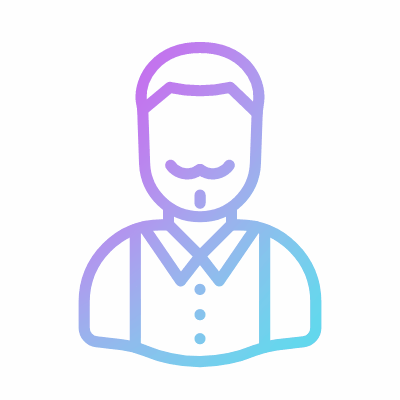 Man Dandy, Animated Icon, Gradient