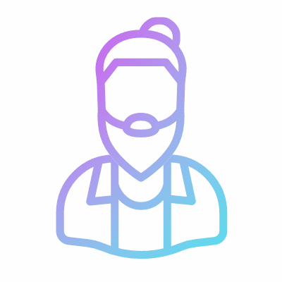 Man Lumberjack, Animated Icon, Gradient