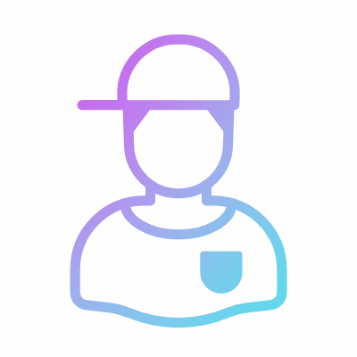 Man Skate, Animated Icon, Gradient
