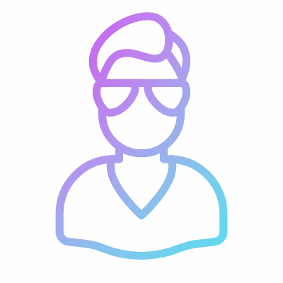 Man Handsome, Animated Icon, Gradient