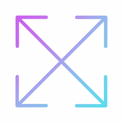 Full Screen, Animated Icon, Gradient
