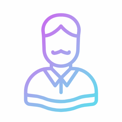 Man Cowboy, Animated Icon, Gradient