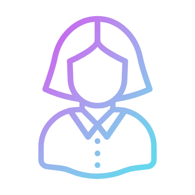 Woman Elegant, Animated Icon, Gradient