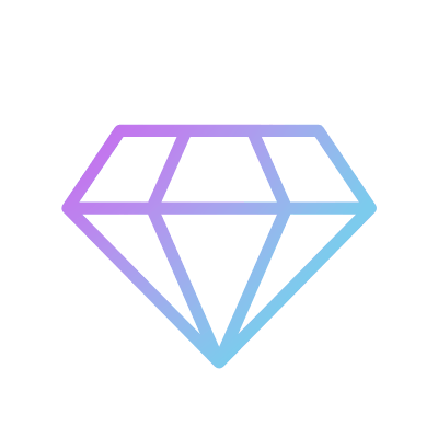 Diamond, Animated Icon, Gradient