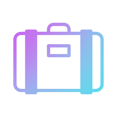 Suitcase, Animated Icon, Gradient