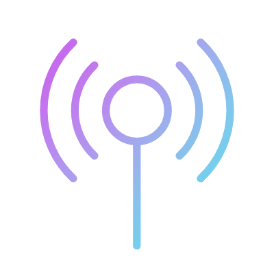 Antenna, Animated Icon, Gradient