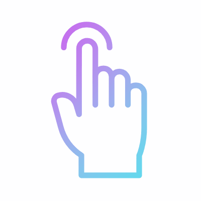 Tap, Animated Icon, Gradient