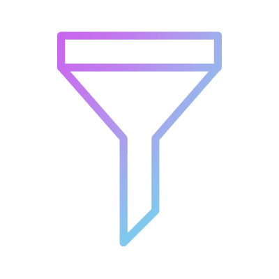 Filter, Animated Icon, Gradient