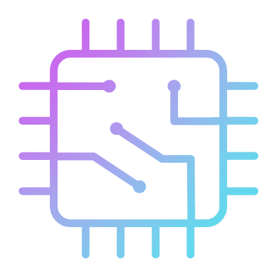 Chip, Animated Icon, Gradient