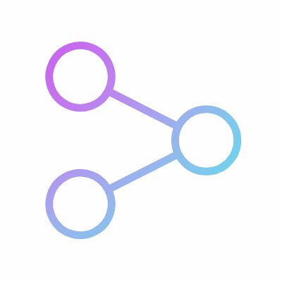 Share Network, Animated Icon, Gradient