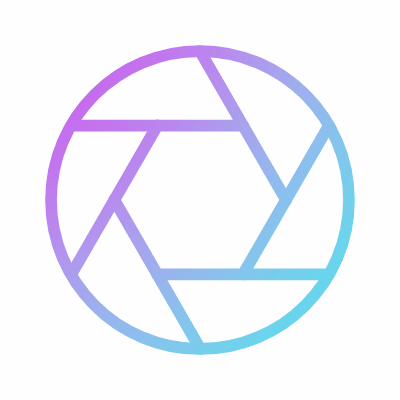 Shutter, Animated Icon, Gradient