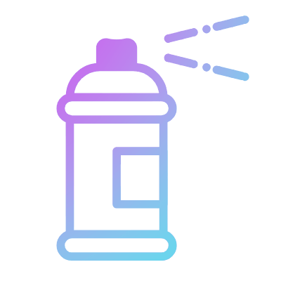 Spray Paint, Animated Icon, Gradient