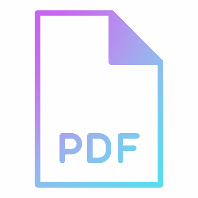 File PDF, Animated Icon, Gradient